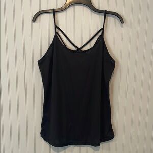 Black Backless Strappy Camisole | Size XL